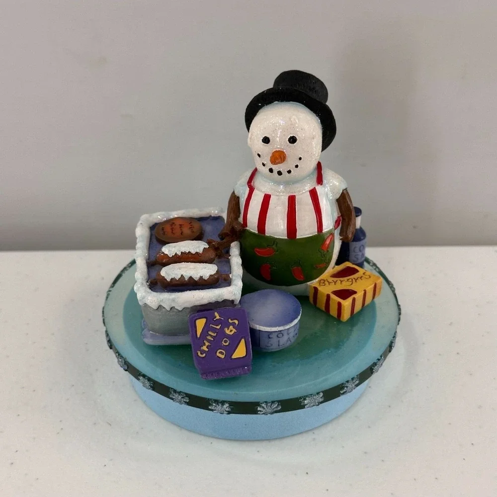 Meet the Flakes Snowman Cookie Candle Topper Baking Decoration Christmas‎